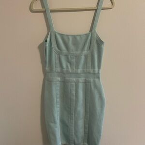 Guess Mint Green Bandage Mini Dress